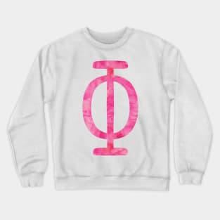 Watercolor Phi greek later Crewneck Sweatshirt